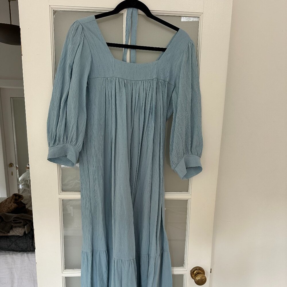 Christy Dawn Silk Sundress / Blue